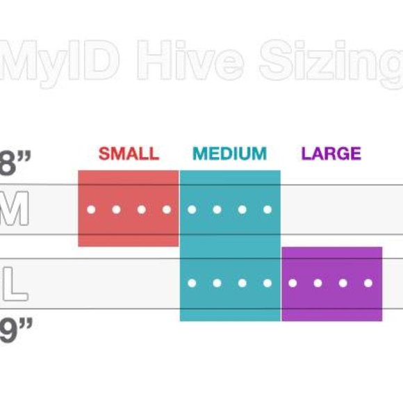 MyID Hive Band w/ Gold MyID Pod - Coral M|L - Picture 4 of 8